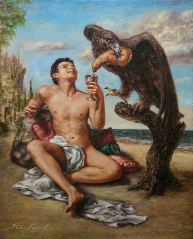 Ganímides y el águila - José Parra