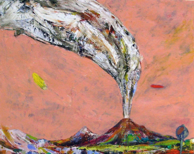 Volcán con penacho - Javier Fernández